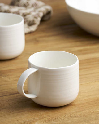 At Home White Mugs