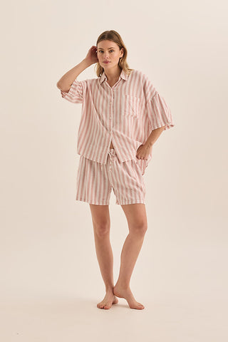 Evie Stripe Linen Short