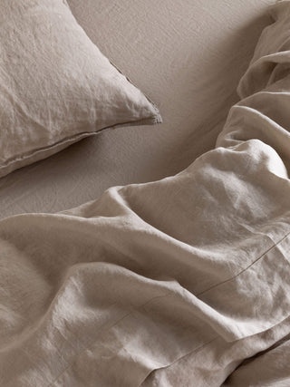 Mondo Oatmeal Organic French Linen Duvet Cover Set