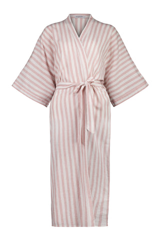 Sunny Stripe Linen Robe