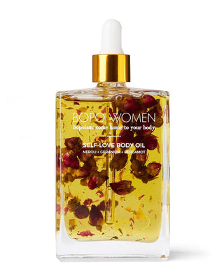 The Self-Love Body Oil contains a nourishing blend of natural ingredients to support your self-love journey. Geranium, bergamot, mandarin & neroli essential oils infuse your skin with vitamins, fatty acids and antioxidants to rejuvenate and restore. Perfectly suited to all skins types, this fast absorbing elixir leaves skin feeling smooth, soft and delicately scented.