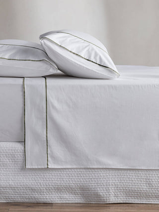 Grosgrain Olive Egyptian Cotton Sheet Set