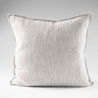 Myra Cushion -Slate/White Stripe