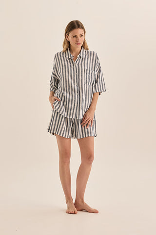 Evie Stripe Linen Short