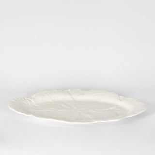 Luxe Cabbage Leaf Oval Platter