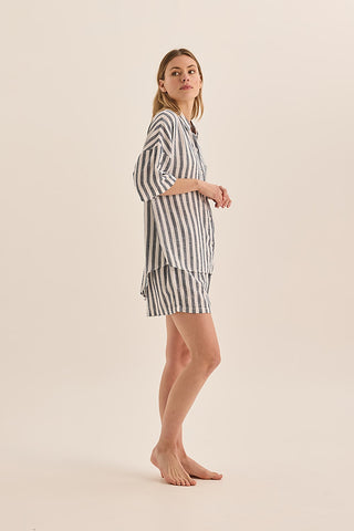 Evie Stripe Linen Short