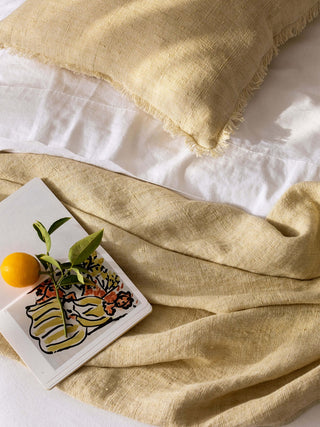 Avenue White Linen & Cotton Sheet Set